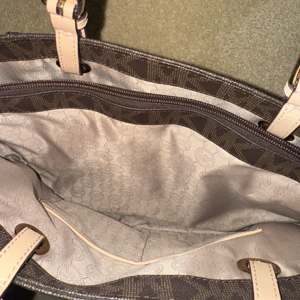 Michael Kors Dark Brown Signature Tote - Picture 4 of 9